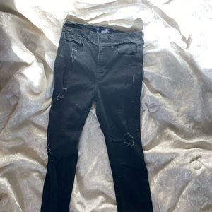Hollister skinny ripped jeans size 0